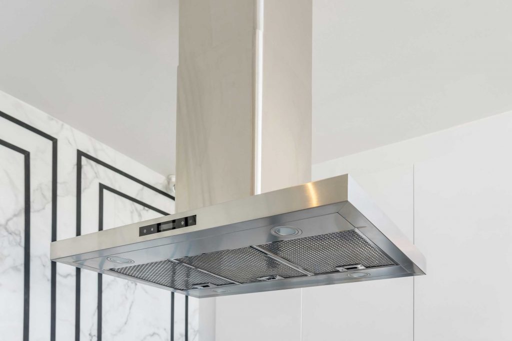 A modern stove hood can help safely ventilate your kitchen