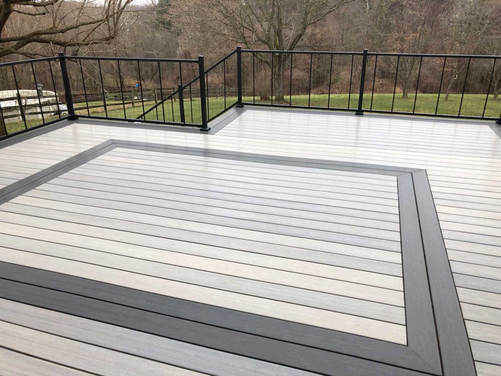 Deck with unique design in Forest Hill, MD